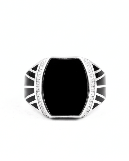 Noir Regent Signet Ring