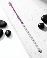 Ruby Radiance Tennis Bracelet