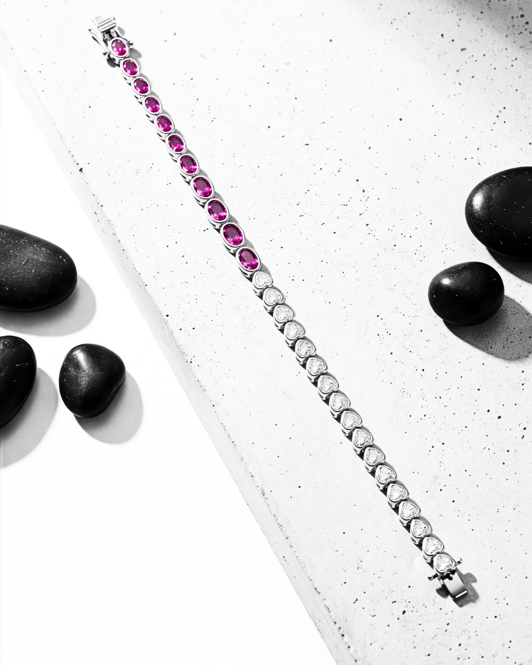 Ruby Radiance Tennis Bracelet
