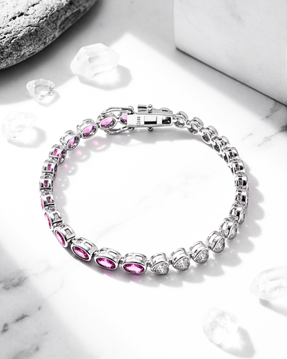 Ruby Radiance Tennis Bracelet