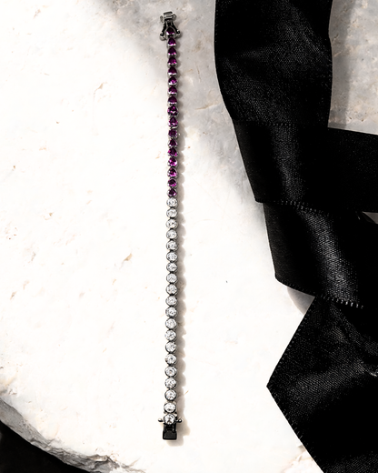 Ruby & Radiance Tennis Bracelet