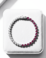 Eklavya Ruby Contrast Tennis Bracelet — catalog image 2