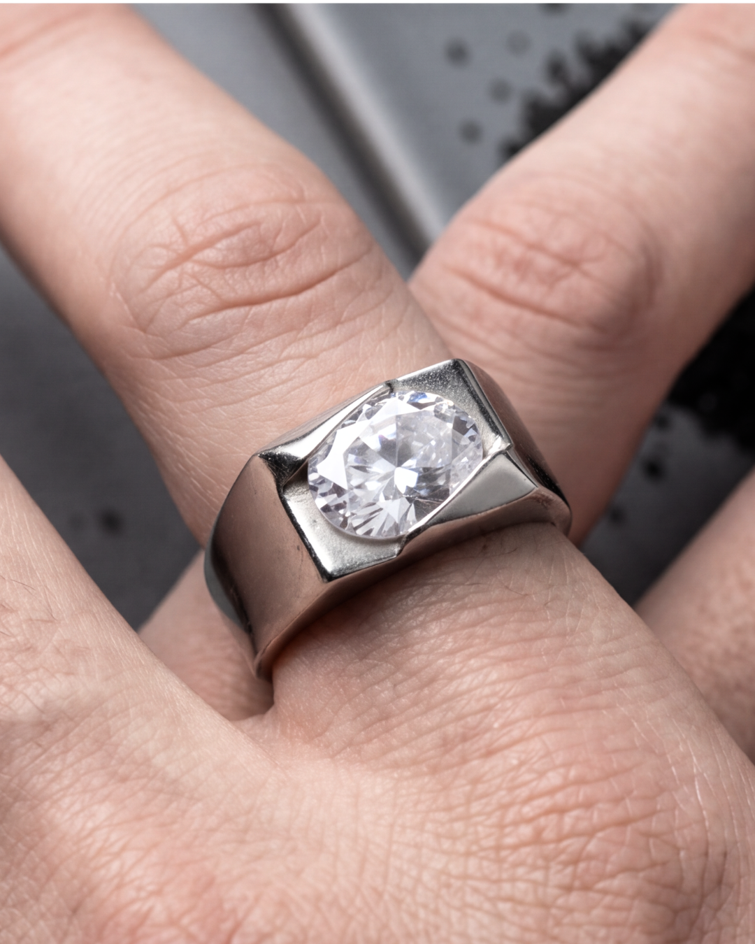 Imperium Solitaire Signet Ring