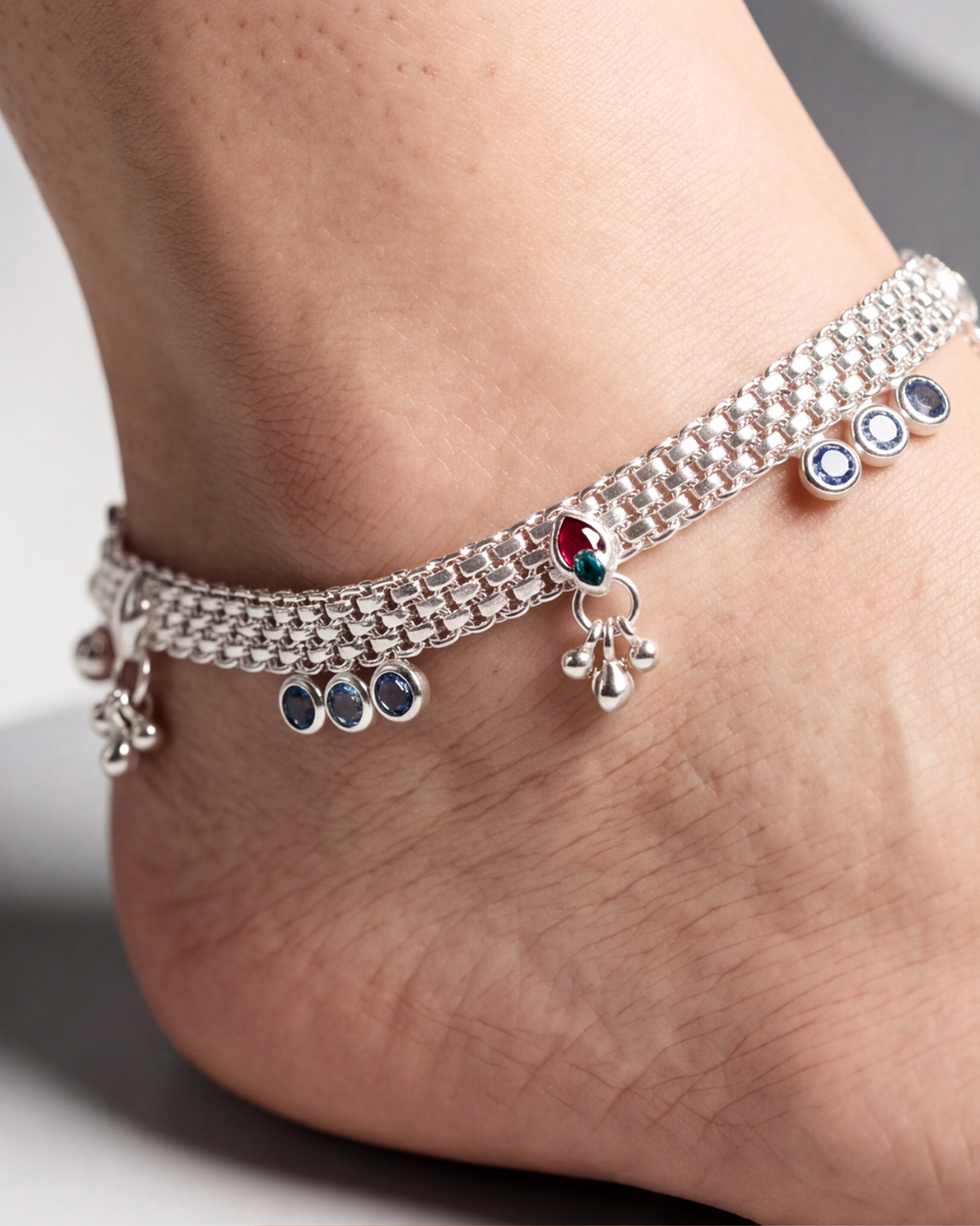 Sapphirea Blue Charm Anklet