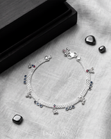 Eklavya Sapphirea Blue Charm Anklet — catalog image 2