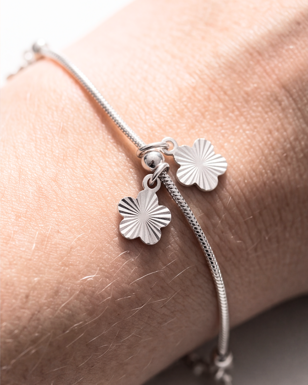Floral Charm Bracelet