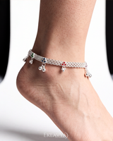 Eklavya Rosabelle Floral Charm Anklet — catalog image 3