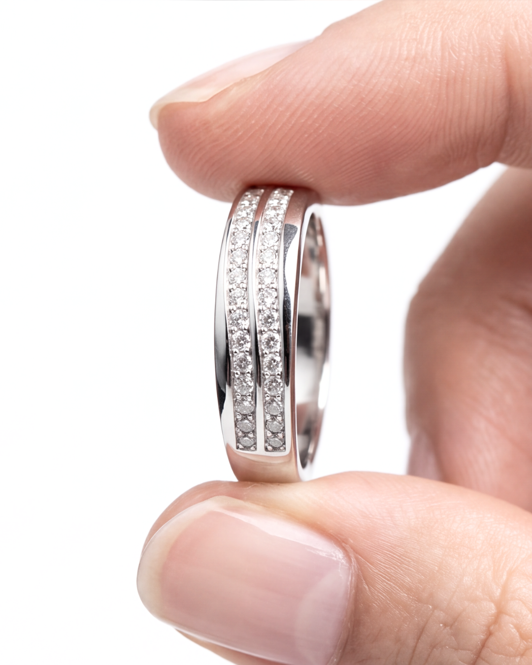 Twin Éclat Band Ring