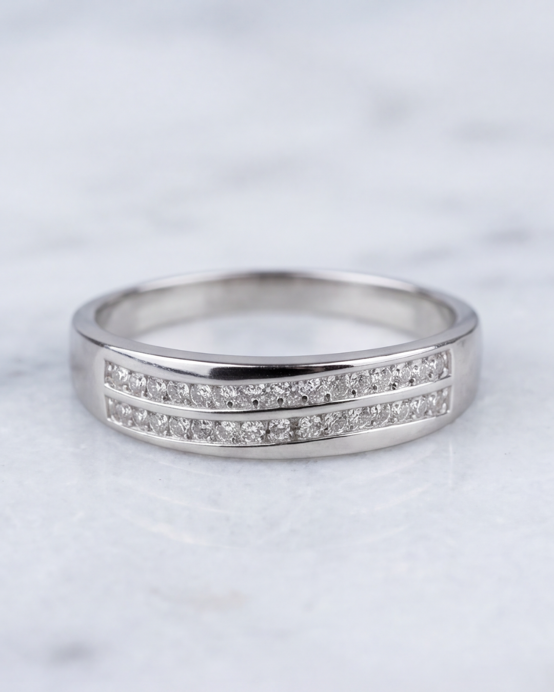 Twin Éclat Band Ring