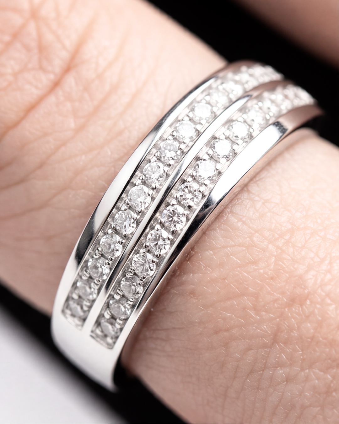 Twin Éclat Band Ring
