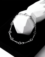 Heartline Silver Bracelet