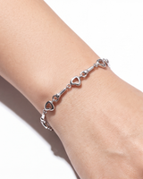 Heartline Silver Bracelet