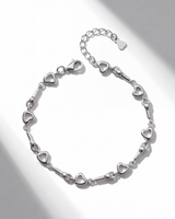 Heartline Silver Bracelet