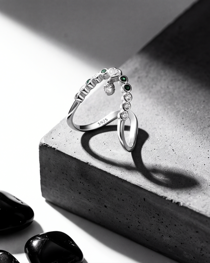 Eklavya Emerald Halo Ring — catalog image 1