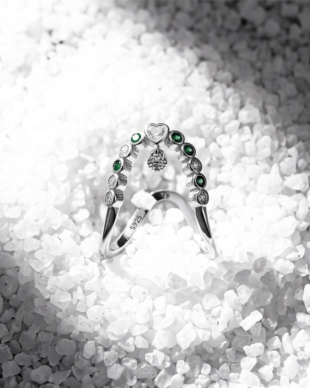 Eklavya Emerald Halo Ring — catalog image 3