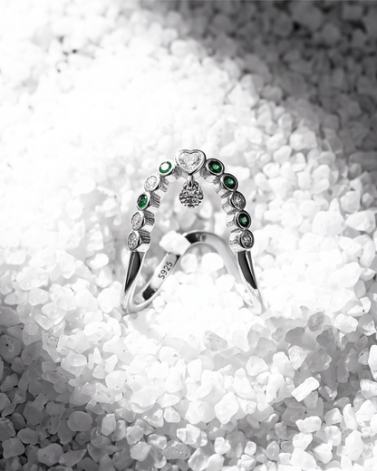 Eklavya Emerald Halo Ring — catalog image 3