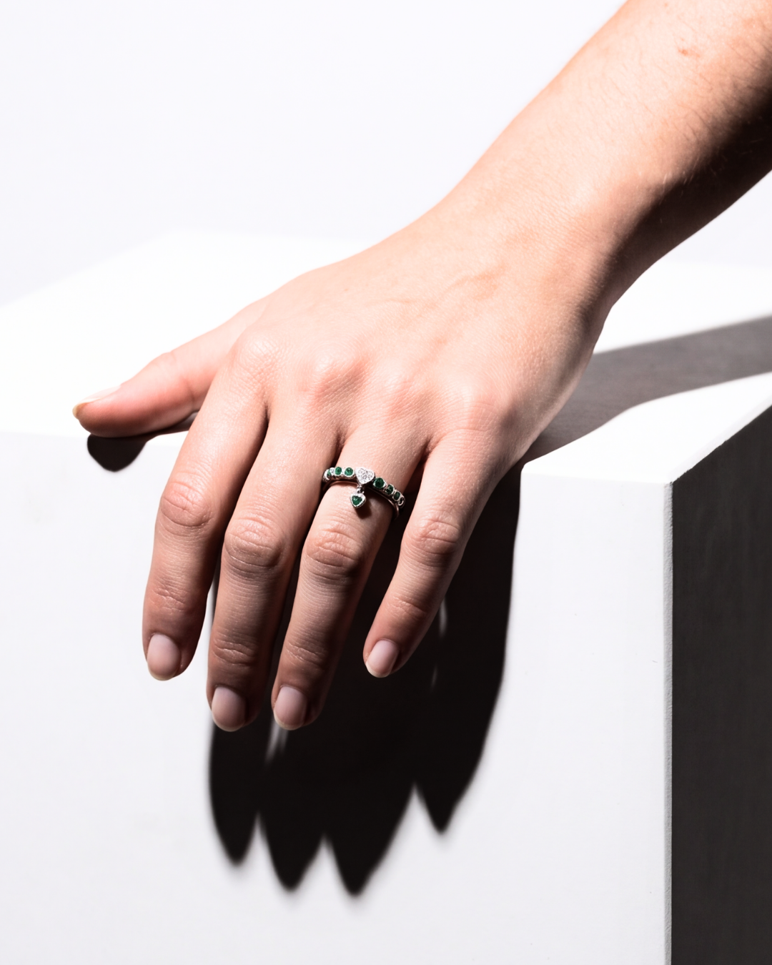 Eklavya Emerald Halo Ring — catalog image 4