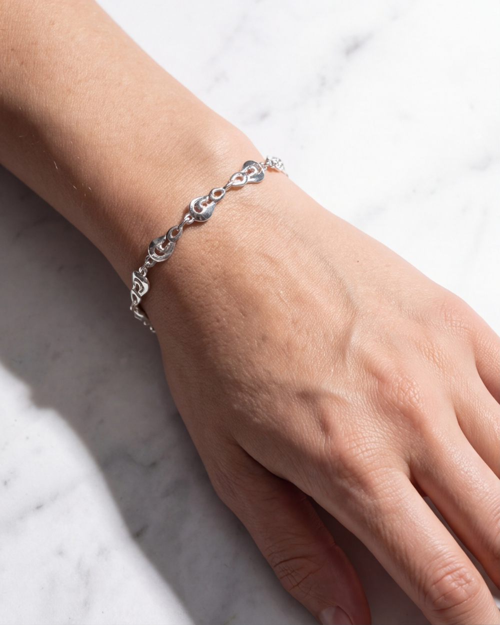 Elysian Heart Silver Bracelet