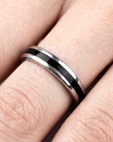 Eklavya Noir Edge Couple Band Ring — catalog image 3