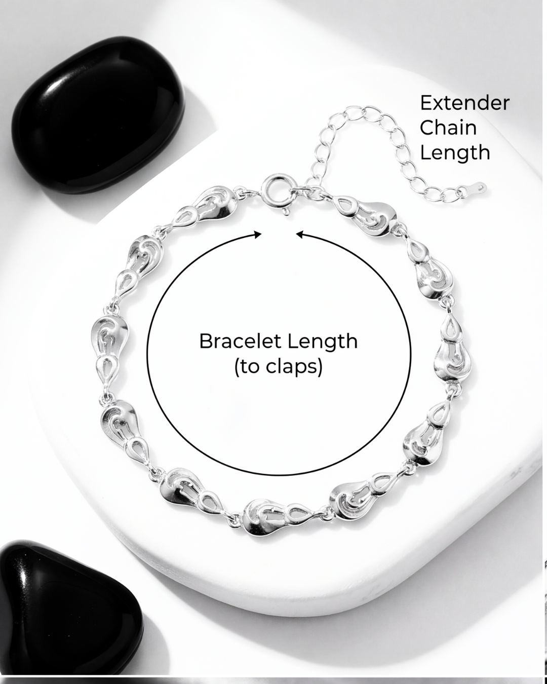 Elysian Heart Silver Bracelet