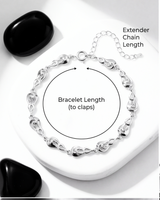 Elysian Heart Silver Bracelet