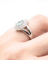 Eklavya Aqua Lumiere Halo Ring — catalog image 4