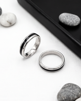 Eklavya Noir Edge Couple Band Ring — catalog image 5