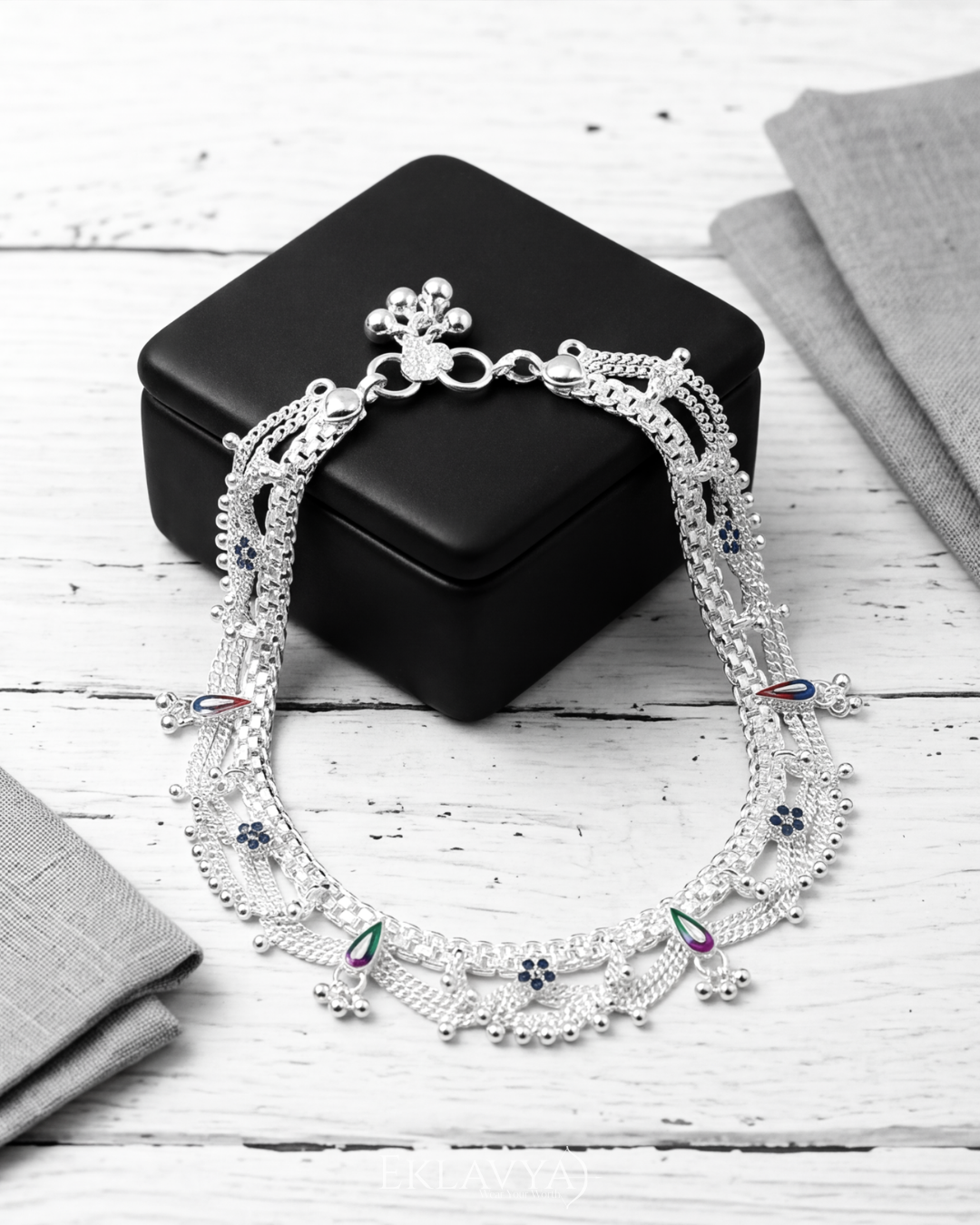 Neelanjana Heritage Anklet