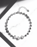 Triple Heart Silver Bracelet