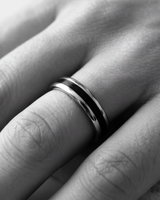 Eklavya Noir Edge Couple Band Ring — catalog image 7