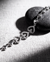 Triple Heart Silver Bracelet