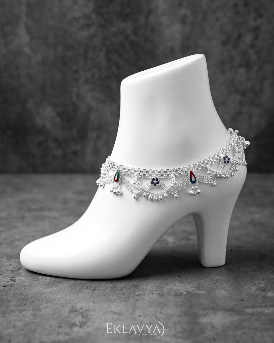 Neelanjana Heritage Anklet