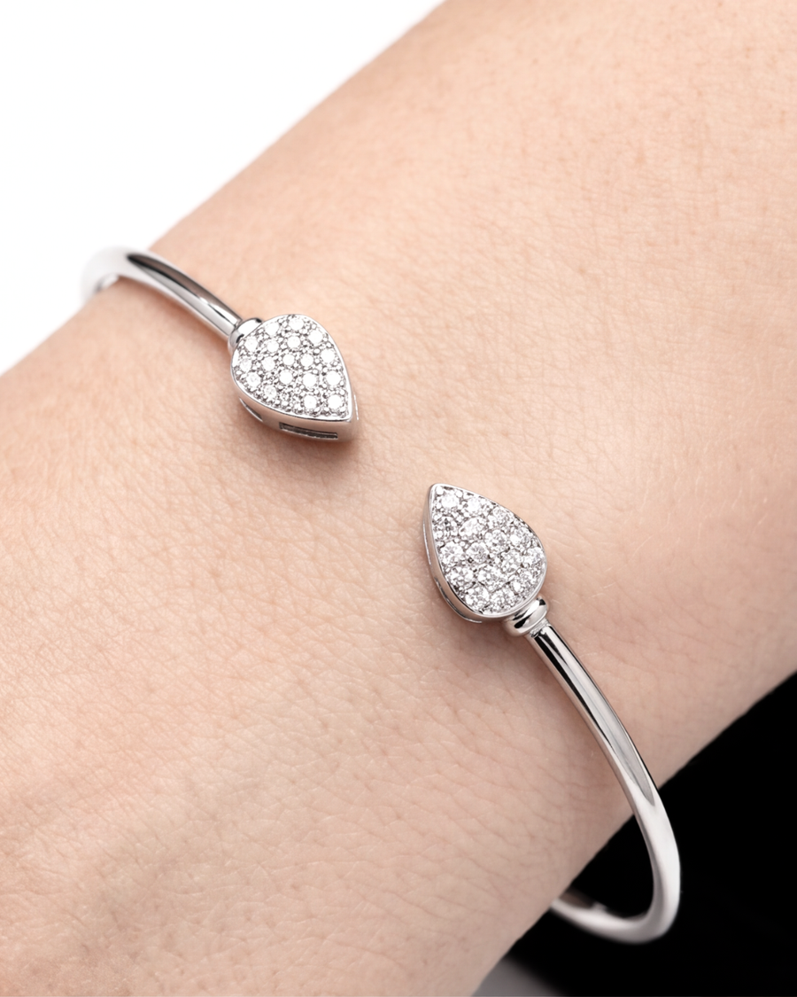 Luna Pavé Open Cuff Bracelet