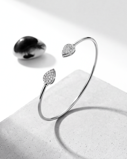 Luna Pavé Open Cuff Bracelet