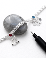 Eklavya Celestine Colour Tassel Anklet — catalog image 2