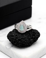 Eklavya Aqua Lumiere Halo Ring — catalog image 2