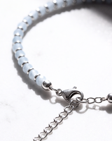 Eklavya Nazaria Frost Blue Bead Anklet — catalog image 2