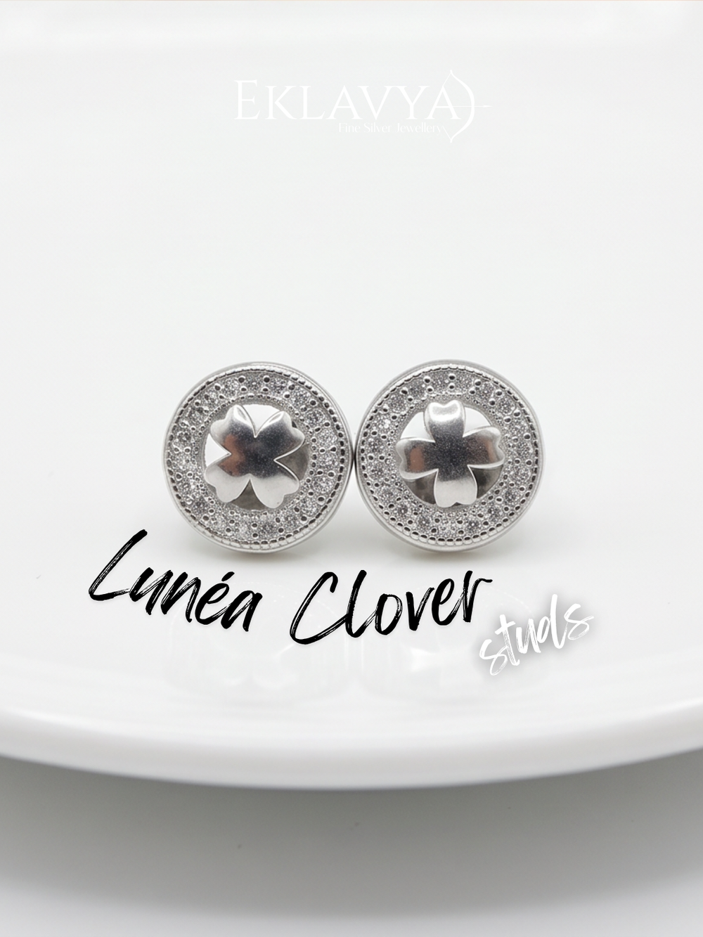 Lunéa Clover Stud Earrings