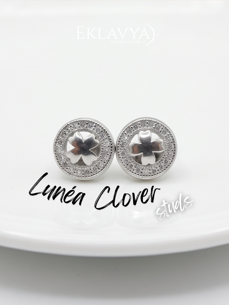 Eklavya Lunéa Clover Stud Earrings — catalog image 1