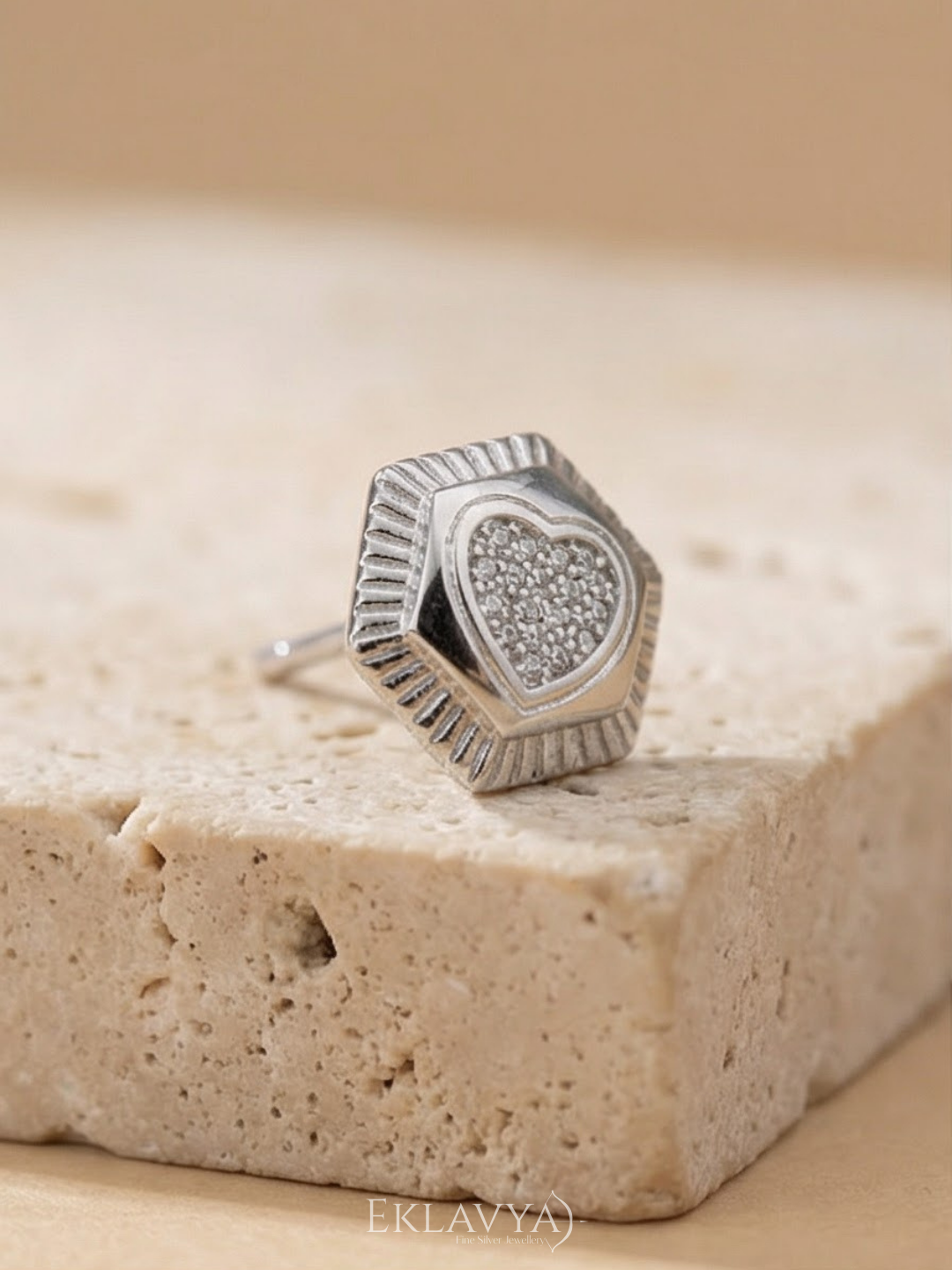HexHeart Studs