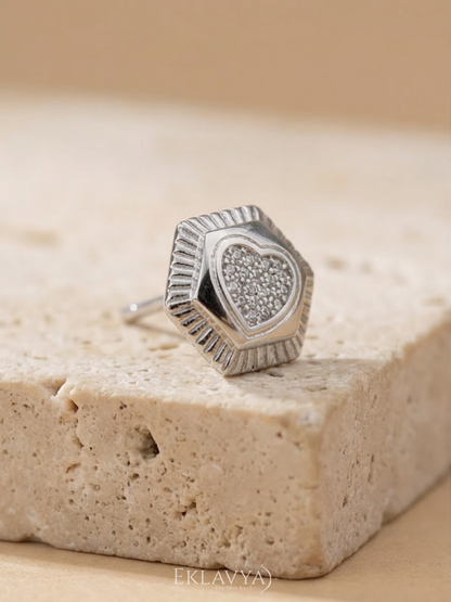 HexHeart Studs