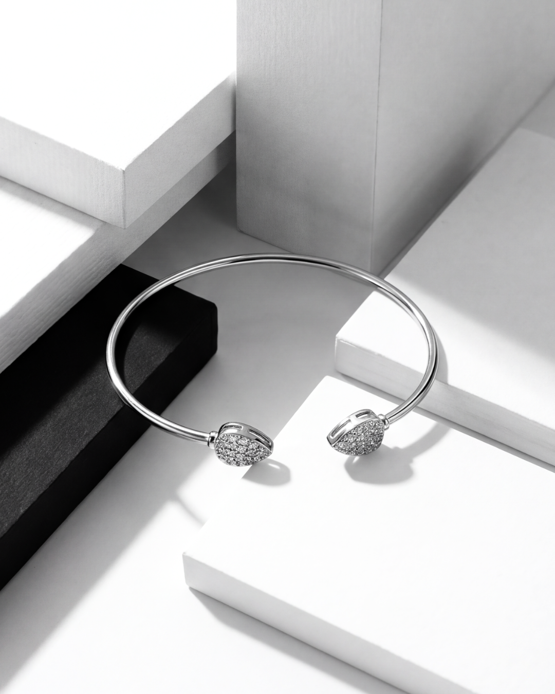 Luna Pavé Open Cuff Bracelet