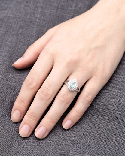 Aqua Lumière Halo Ring