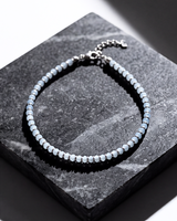 Eklavya Nazaria Frost Blue Bead Anklet — catalog image 4