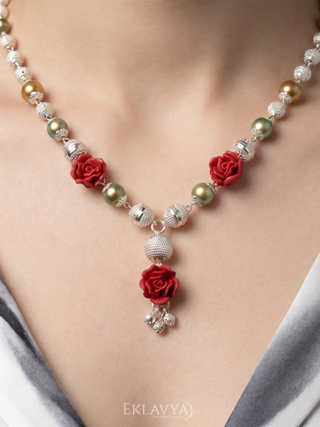 Rose Charm Necklace 1-OF-1