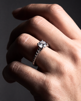Eklavya Twist Solitaire Ring — catalog image 1