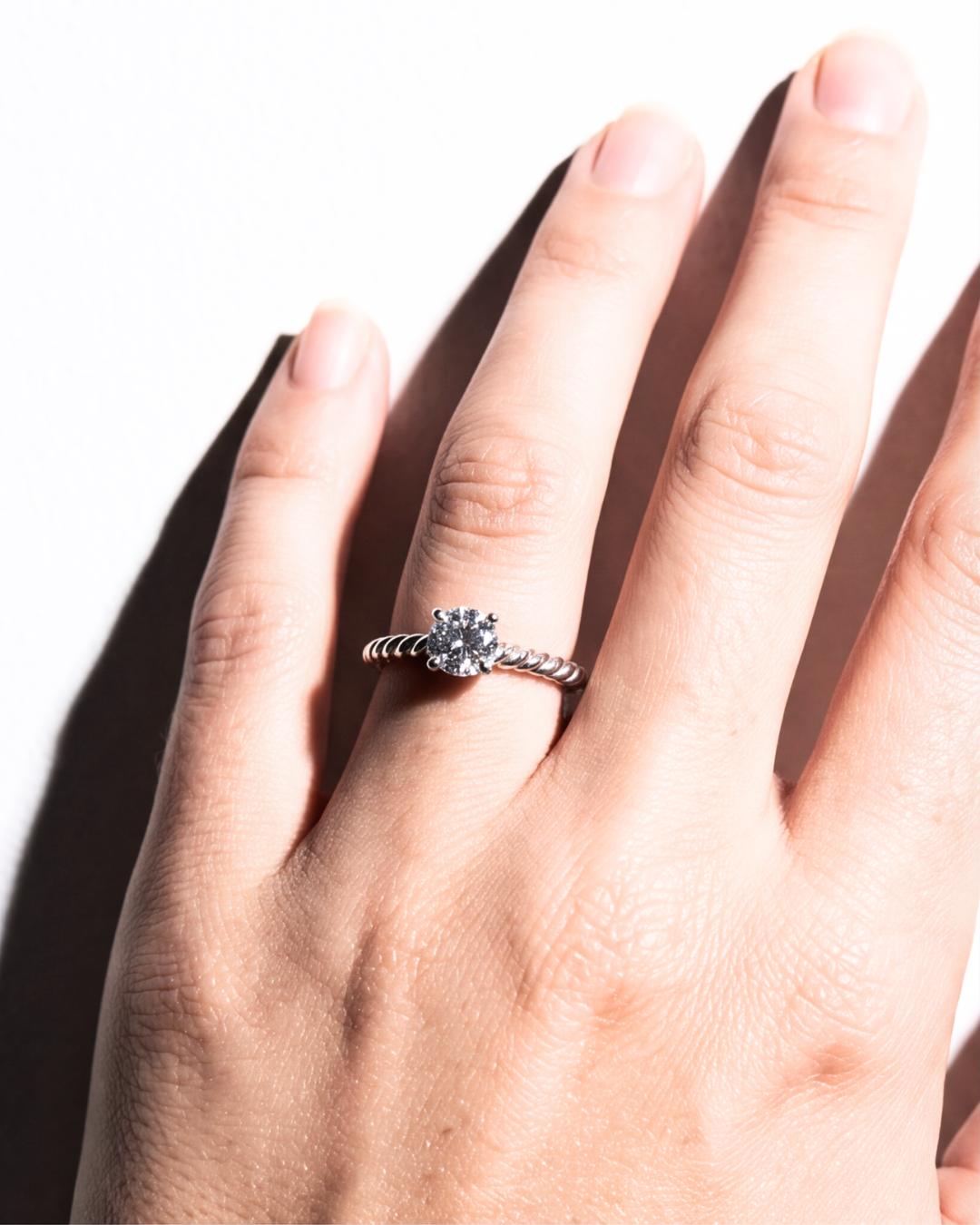 Eklavya Twist Solitaire Ring — catalog image 3