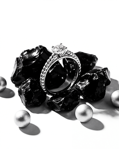Eklavya Twist Solitaire Ring — catalog image 4