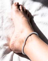 Eklavya Nazaria Frost Blue Bead Anklet — catalog image 5