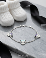 Eklavya Tiny Treasure Enamel Baby Anklet — catalog image 2